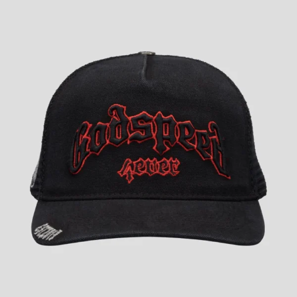 FOREVER TRUCKER HAT (VINTAGE BLACK/RED)