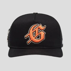 TRUCKER HAT (BLACK/TANGERINE)