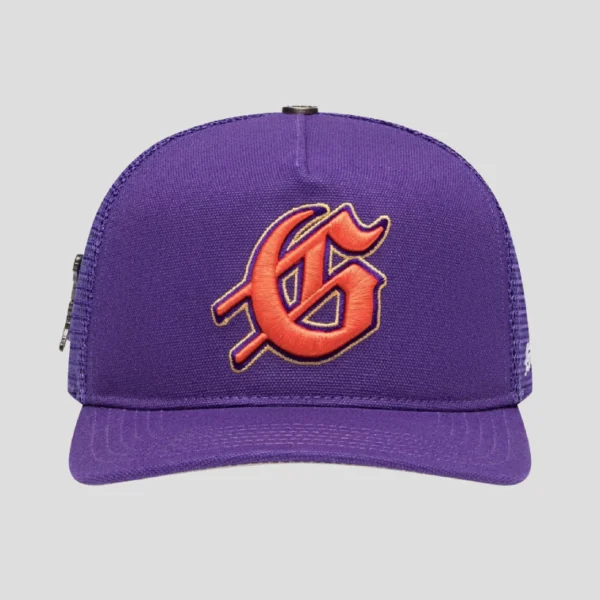 TRUCKER HAT (PURPLE/ORANGE)