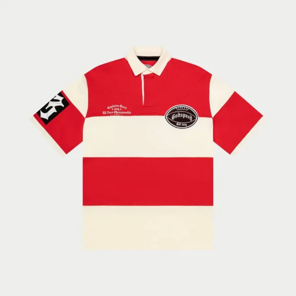 God Speed Classic Field Rugby Shirt (RED WHITE)