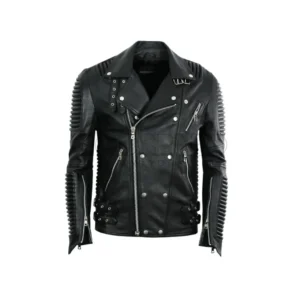 Leather Moto Jacket Black